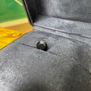 1.0 carat Fancy Black Moissanite